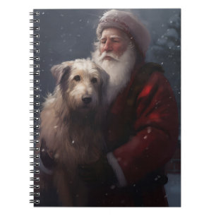 Cuaderno Wolfhound Con Navidades festivos de Santa Claus