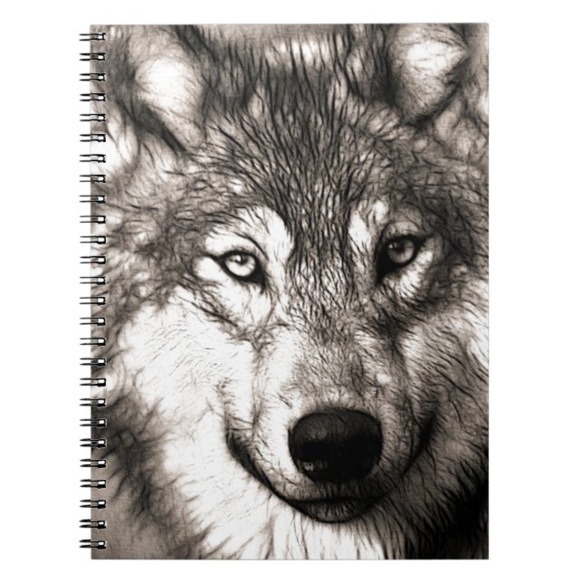 Cuaderno Wolves Wolf Animals Wild Nature Forest (Frente)
