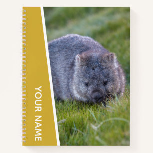 Cuaderno Wombat Australia Cute Animal, Gold