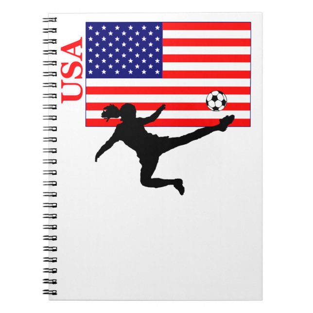 Cuaderno Women's Soccer USA (Frente)