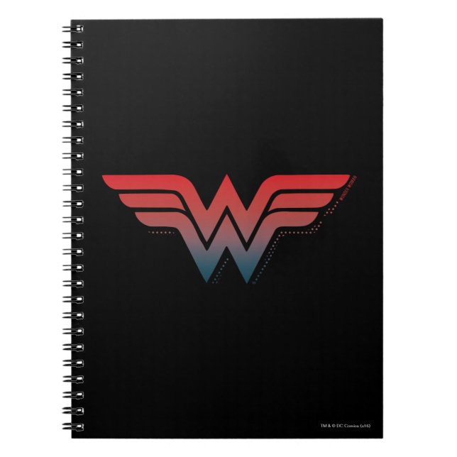 Cuaderno Wonder Woman Red Blue Gradient Logo (Frente)