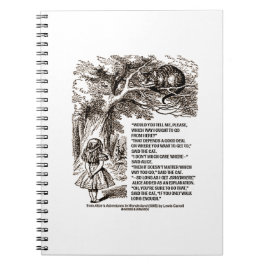 Cuaderno Wonderland Qué Camino Debería Ir Desde Aquí