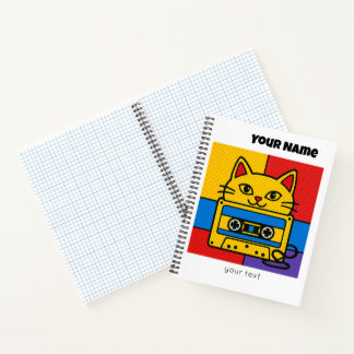 Cuaderno Wonky Zoo Catsette Spiral Notebook