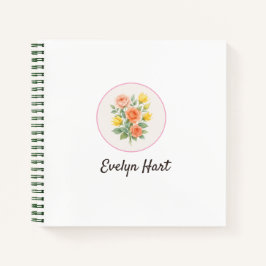 Cuaderno Wonky Zoo Floral Spiral Notebook
