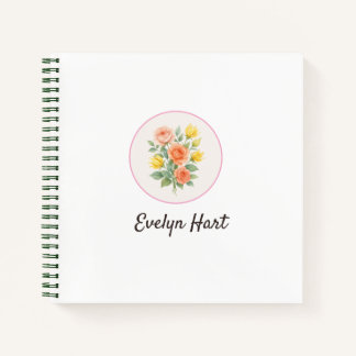 Cuaderno Wonky Zoo Floral Spiral Notebook