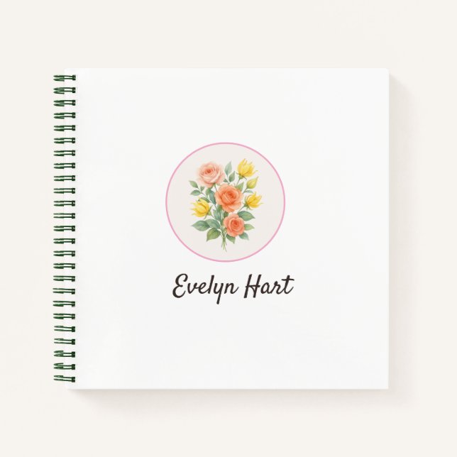 Cuaderno Wonky Zoo Floral Spiral Notebook (Anverso)