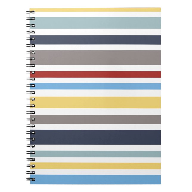 Cuaderno wonz stripes nautical By Shirt to Design (Frente)