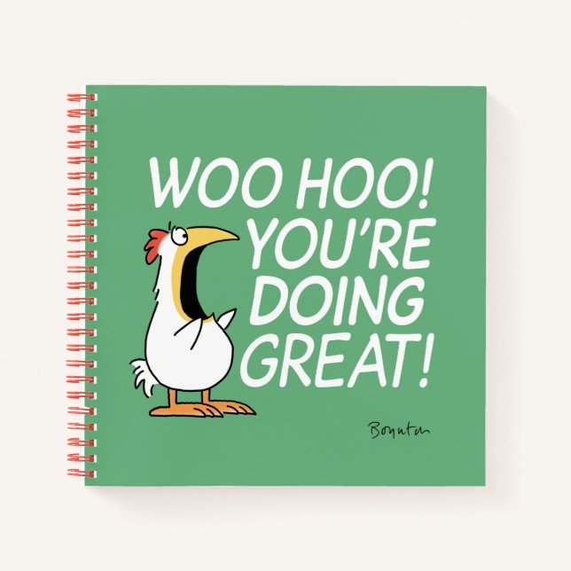 Cuaderno ¡WOO HOO! ¡LO ESTÁS HACIENDO MUY BIEN! Sandra Boyn (Anverso)