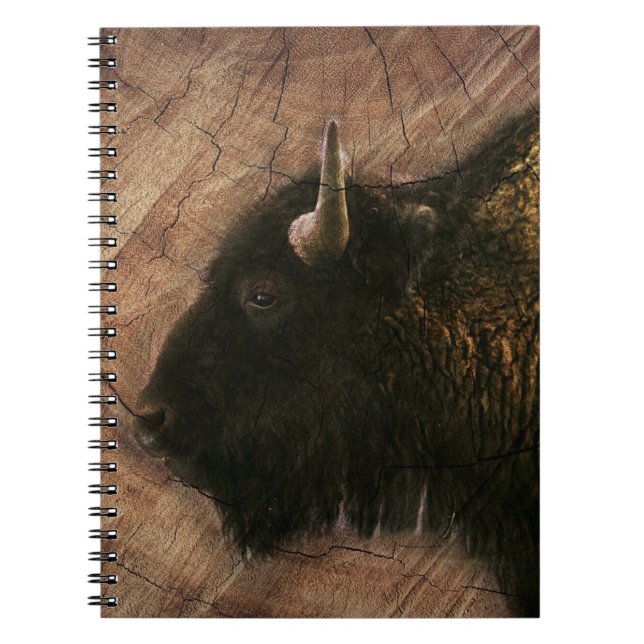 Cuaderno Wood Bison Buffalo (Frente)