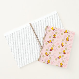 Cuaderno Woodstock Pink Cherry Blossom Pattern