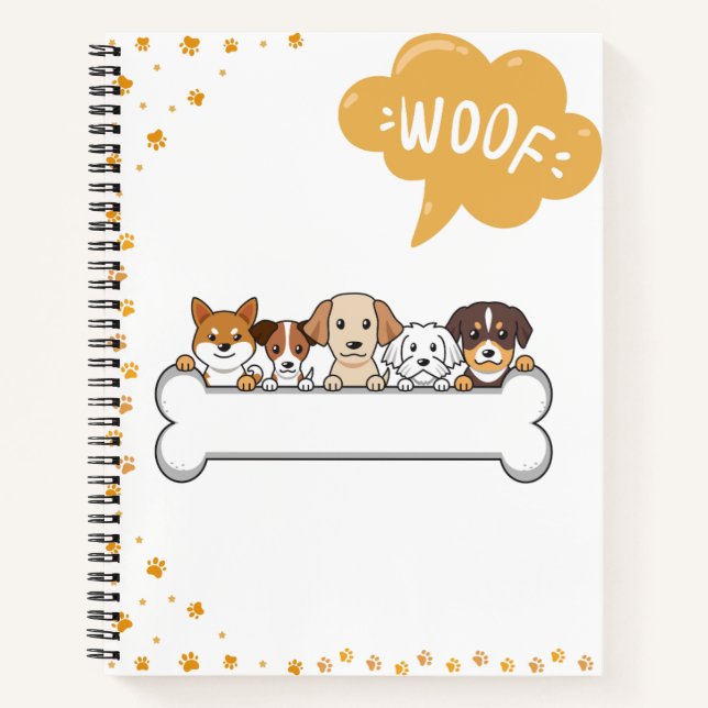 Cuaderno WOOF” Equipo Canino  (Anverso)