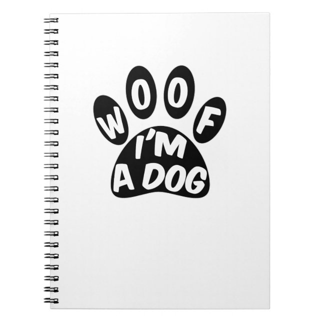 Cuaderno Woof I'm A Dog (Frente)