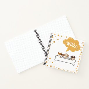 Cuaderno Woof & Wiggles, escuadrón de perros