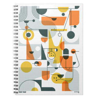 Cuaderno ¡Woof Woof! Bloc de notas Doggo abstracto