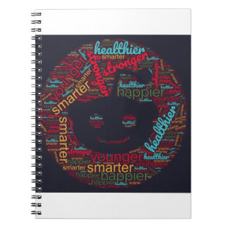 Cuaderno Word Subliminal Art para el icono social reddit
