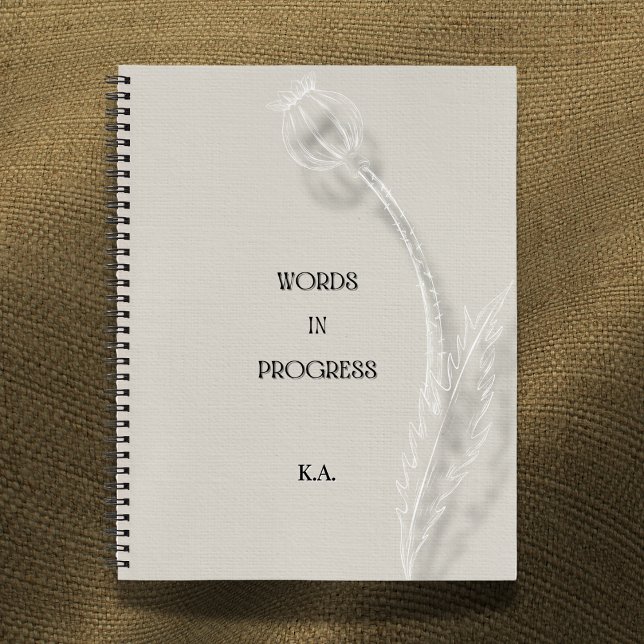 Cuaderno Words in Progress Minimalist Writing Notebook (Subido por el creador)
