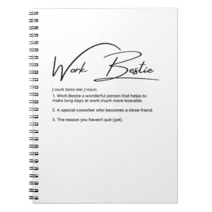 Cuaderno Work Bestie Funny Coworker & Colleague Classic