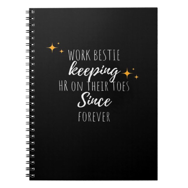 Cuaderno Work Bestie Funny Work Office Coworker Classic (Frente)