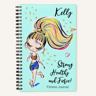Cuaderno Workout Fitness Journal, sólido, saludable y fuert