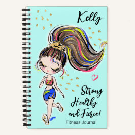Cuaderno Workout Fitness Journal, sólido, saludable y fuert