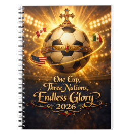 Cuaderno World Cup 2026 Host Nations USA Mexico Canada