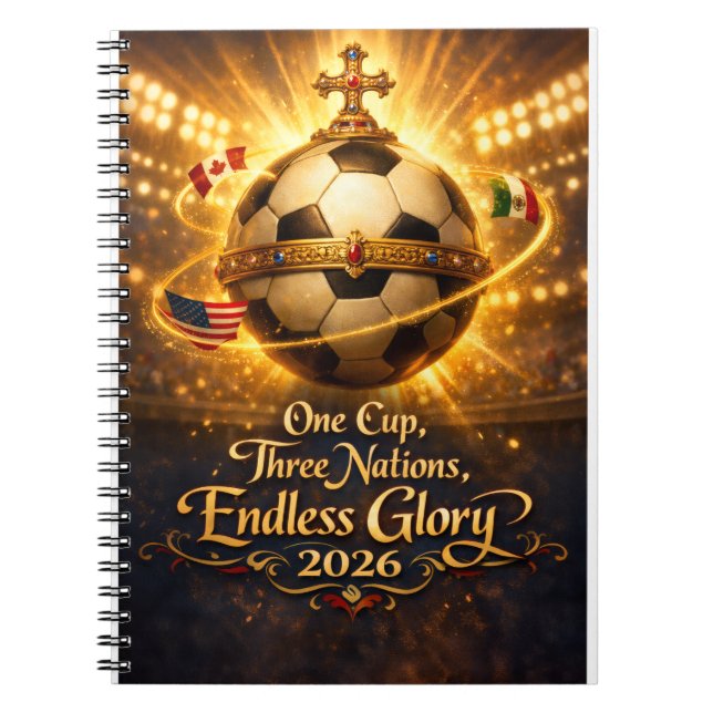 Cuaderno World Cup 2026 Host Nations USA Mexico Canada (Frente)