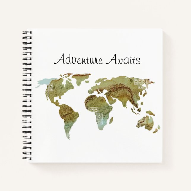 Cuaderno World Map Adventure Awath Travel (Anverso)