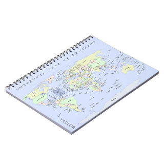 Cuaderno World Map - Planning My Next Adventure - Custom