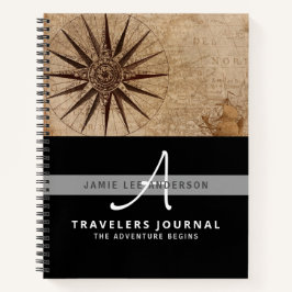 Cuaderno World Map Travel Retirement Bucket List Gift