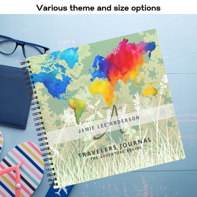 Cuaderno World Map Travel Retirement Bucket List Gift (Subido por el creador)