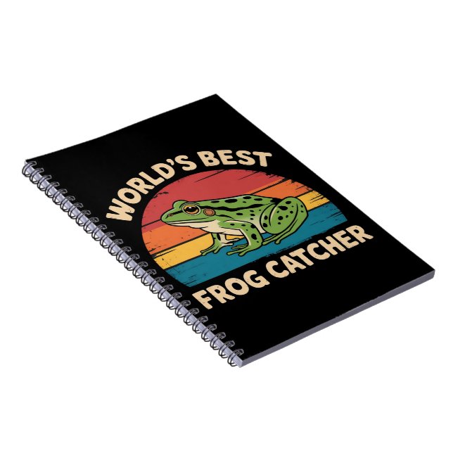 Cuaderno World's Best Frog Catcher Funny Meme Sarcastic (Lado Derecho)