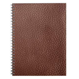 Cuaderno Worn Faux Brown Leather