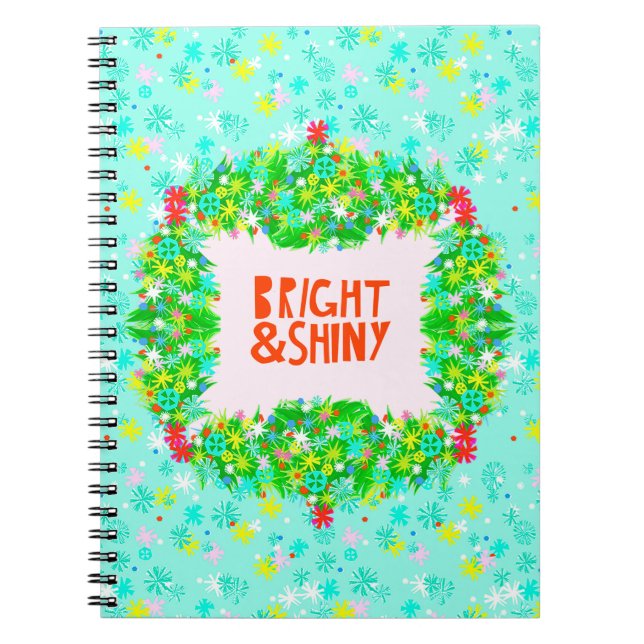 Cuaderno Wreath brillante y brillante (Frente)