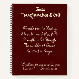 Cuaderno Wrestle for the Blessing" Christian Prayer Journal