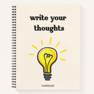 Cuaderno Write Your Thoughts – Elegant Lined Notebook