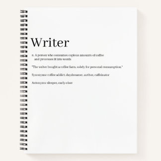 Cuaderno Writer Definition Notebook - Funny