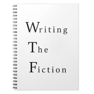 Cuaderno WTF Escribiendo El Portátil De Ficción Espiral