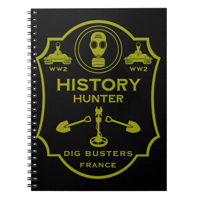 Cuaderno WW2 Trench Battlefield Metal Detecting Club (Frente)