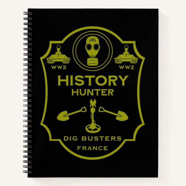 Cuaderno WW2 Trench Battlefield Metal Detecting Club (Anverso)