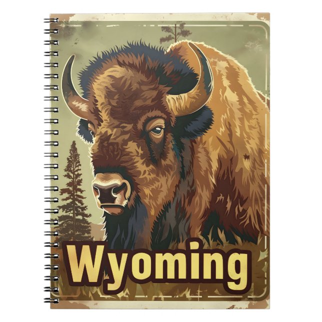 Cuaderno Wyoming American Bison (Frente)