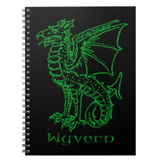 Cuaderno Wyvern medieval de la heráldica
