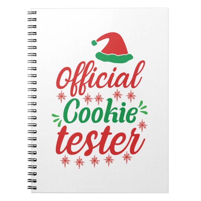Cuaderno Xmas Art Official Cookie Tester (Frente)