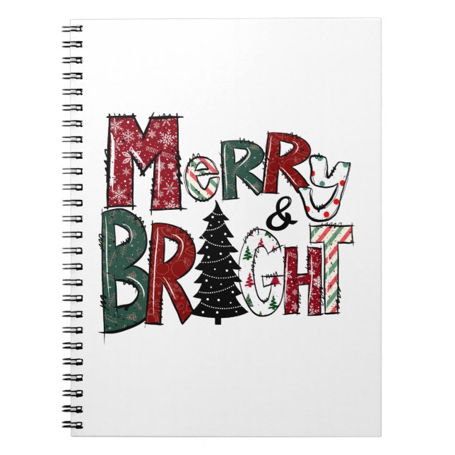 Cuaderno Xmas Gift Merry And Brights (Frente)