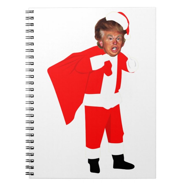 Cuaderno xmas santa donald trump (Frente)