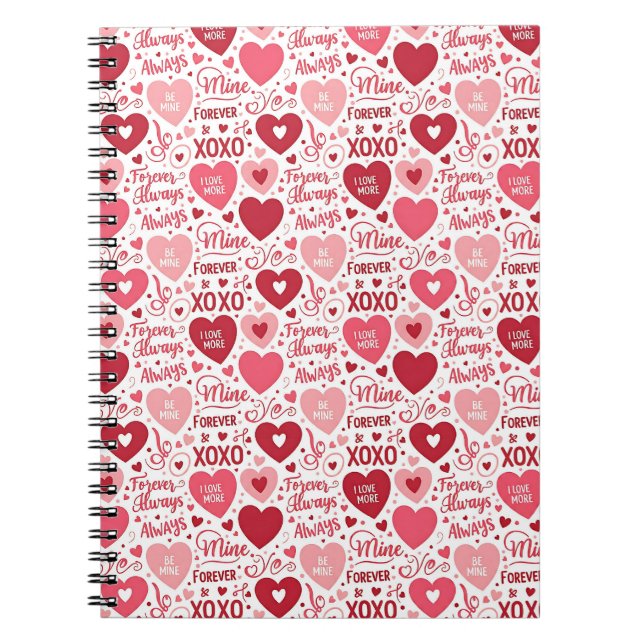 Cuaderno XOXO & Siempre Mía Rosa Rojo (Frente)