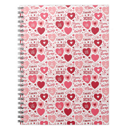 Cuaderno XOXO y siempre mía rosa rojo
