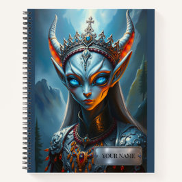Cuaderno Xylanthia la Oráculo - Fantasía Oscura Personaliza