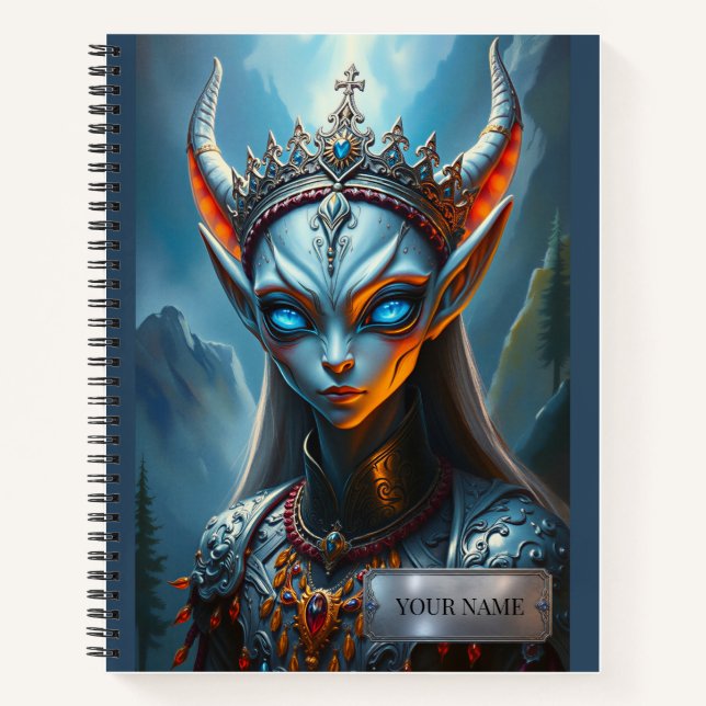 Cuaderno Xylanthia la Oráculo - Fantasía Oscura Personaliza (Anverso)
