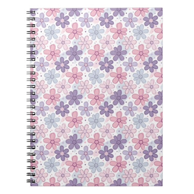 Cuaderno Y2K Flower Seamless Pattern (Frente)