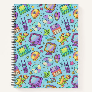 Cuaderno Y2K Retro Tech Aesthetic Journal